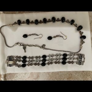 Brighton necklace, bracelet and earrings